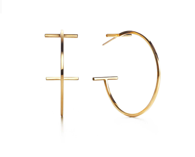Серьги - кольца Tiffany T Wire арт. TF-16811