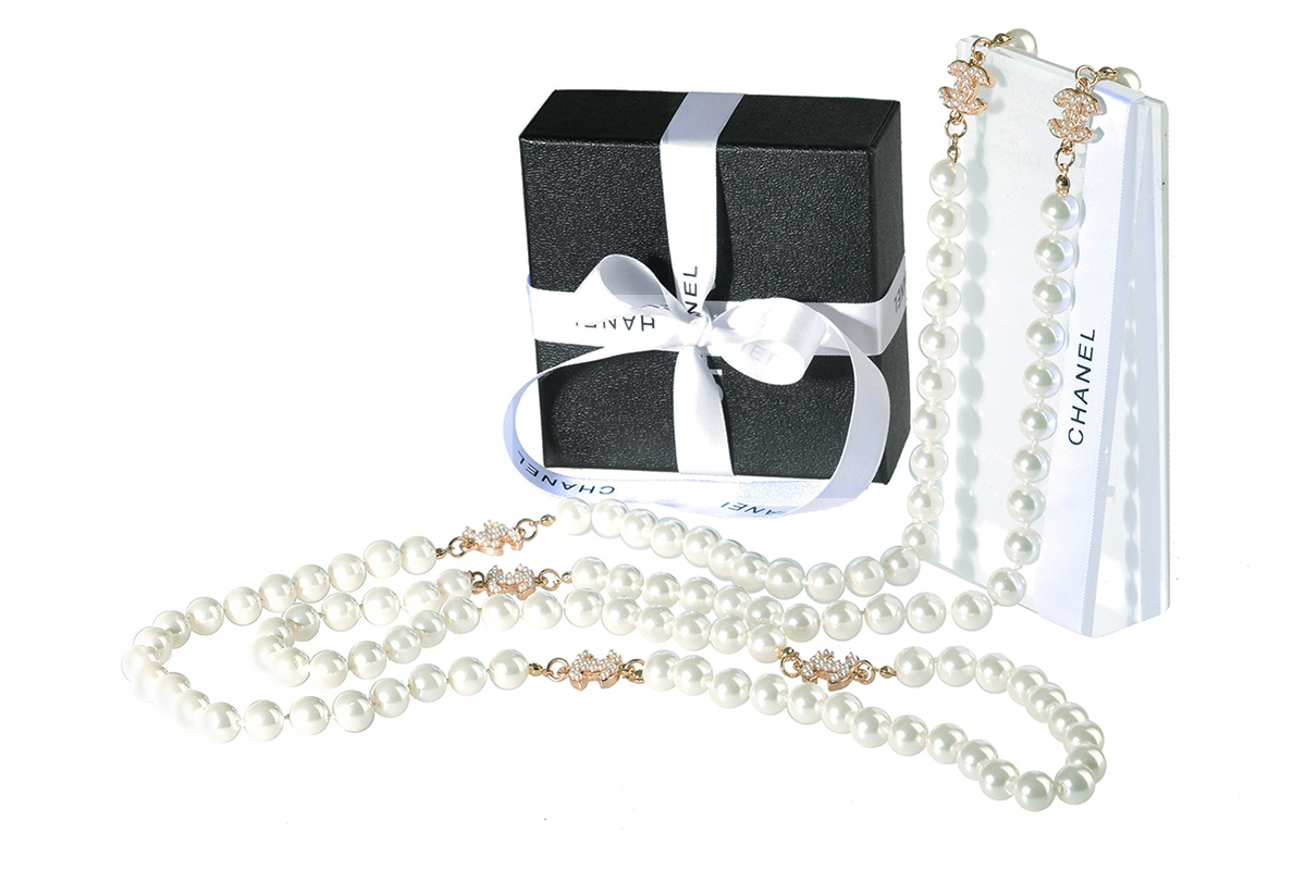 Жемчужное ожерелье и серьги Шанель арт. CH-50414