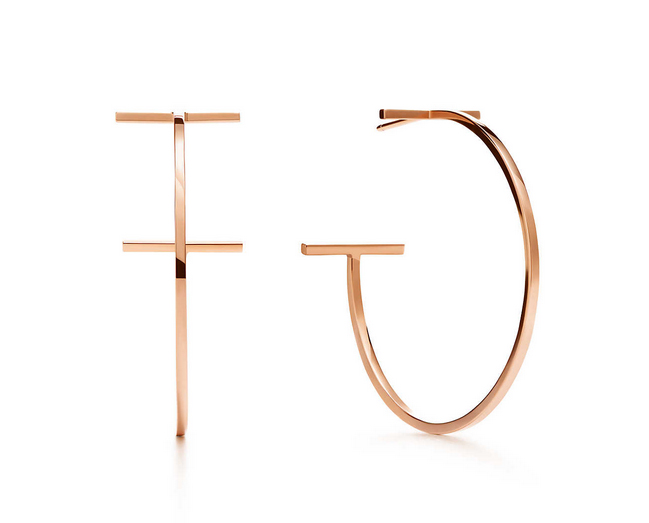 Серьги - кольца Tiffany T Wire арт. TF-16757